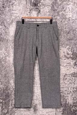 I Love Ugly Pants Small Mens Slim Kobe Gray Tweed Wool Blend Trouser